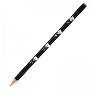 Bleistift "Nofretete" schwarz mit weiß