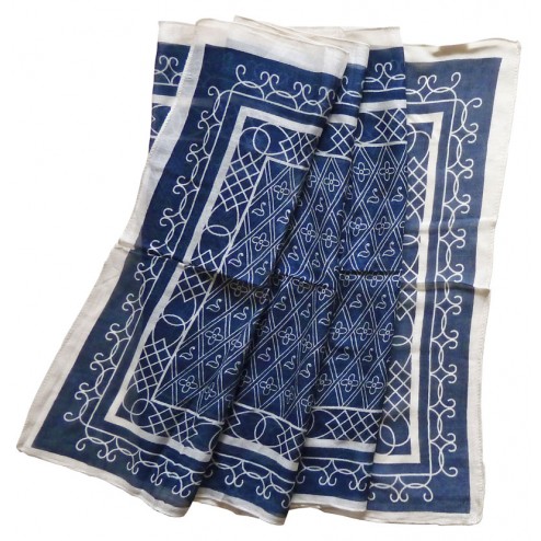 Modal scarf "Katharina Bora" blue